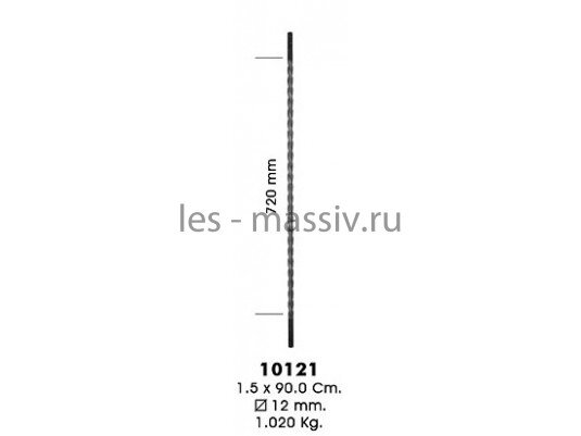 Кованные балясины - 10121 (кв. 12 с круч. - гл., 0,9 м)