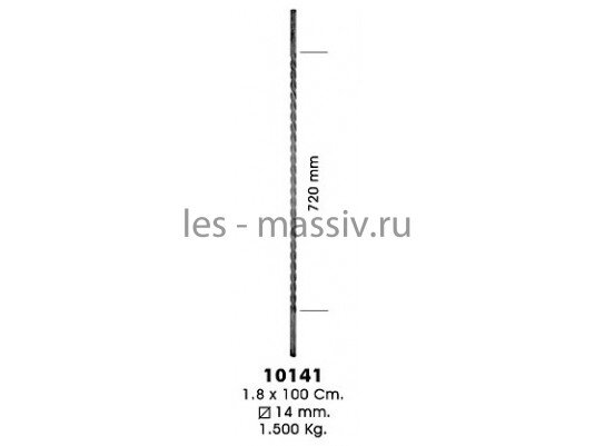 Кованные балясины - 10141 (кв. 14 с круч. - гл., 1,0 м)