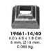 Поковки и вставки - 19461-14/40 (отв.14х14 мм)