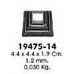 Поковки и вставки - 19475-14 (отв. 14х14 мм)