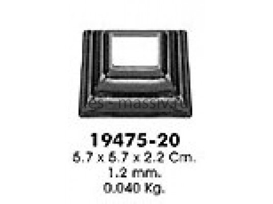 Поковки и вставки - 19475-20 (отв. 20х20 мм)