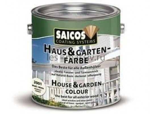 Краска для дерева для наружных и внутренних работ Haus and Garten-Farbe- 2520 Лазурный 10л