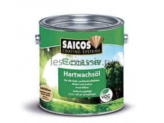 Масло с твердым воском Premium Hartwachsol-3600 Eco полуматовый 0,75л	